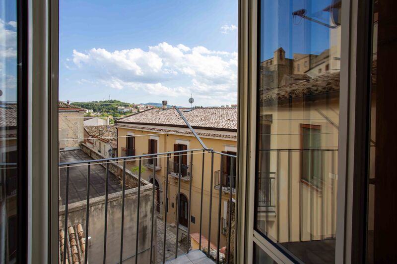 Il balcone affacciato sui tetti di Tricarico